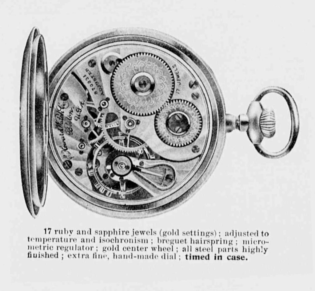 The 1905 E. Howard Watch Company Early 3/4-Plate Product Lineup with ...