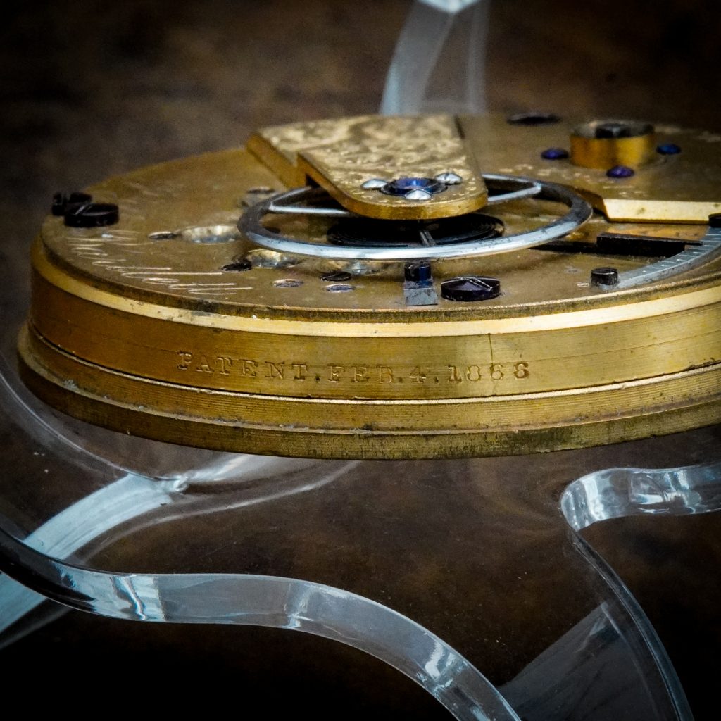 Bingham's Patent Dust Ring with Patent Date Fitted on a Model 1857 P.S. Bartlett Movement