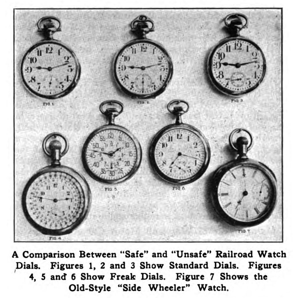 Webb C. Ball’s “Freak Dials” Comparison, Published in the October 8, 1920 Issue of Railway Age.