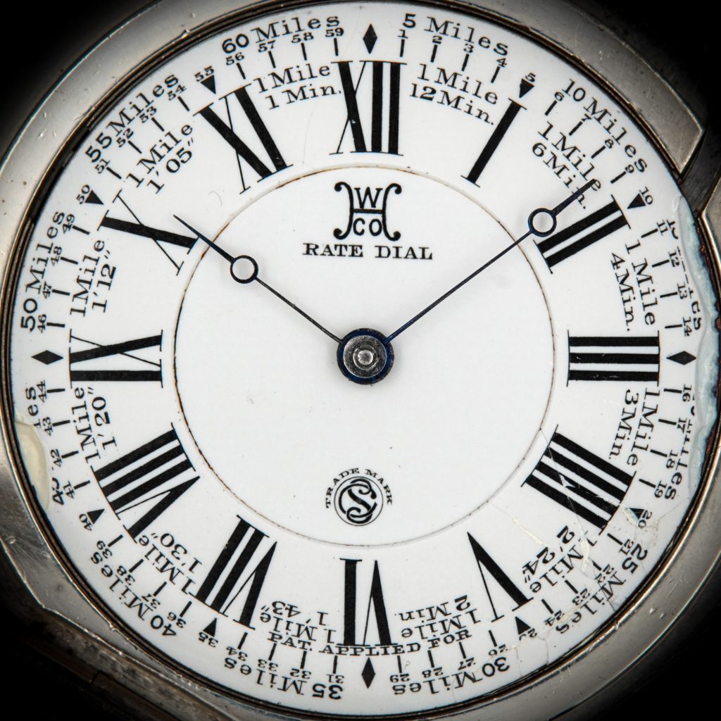  The “Rate Dial” Designed to Indicate Speed of Travel, c.1895, Fitted on Hampden Watch Co. Grade 81 Movement