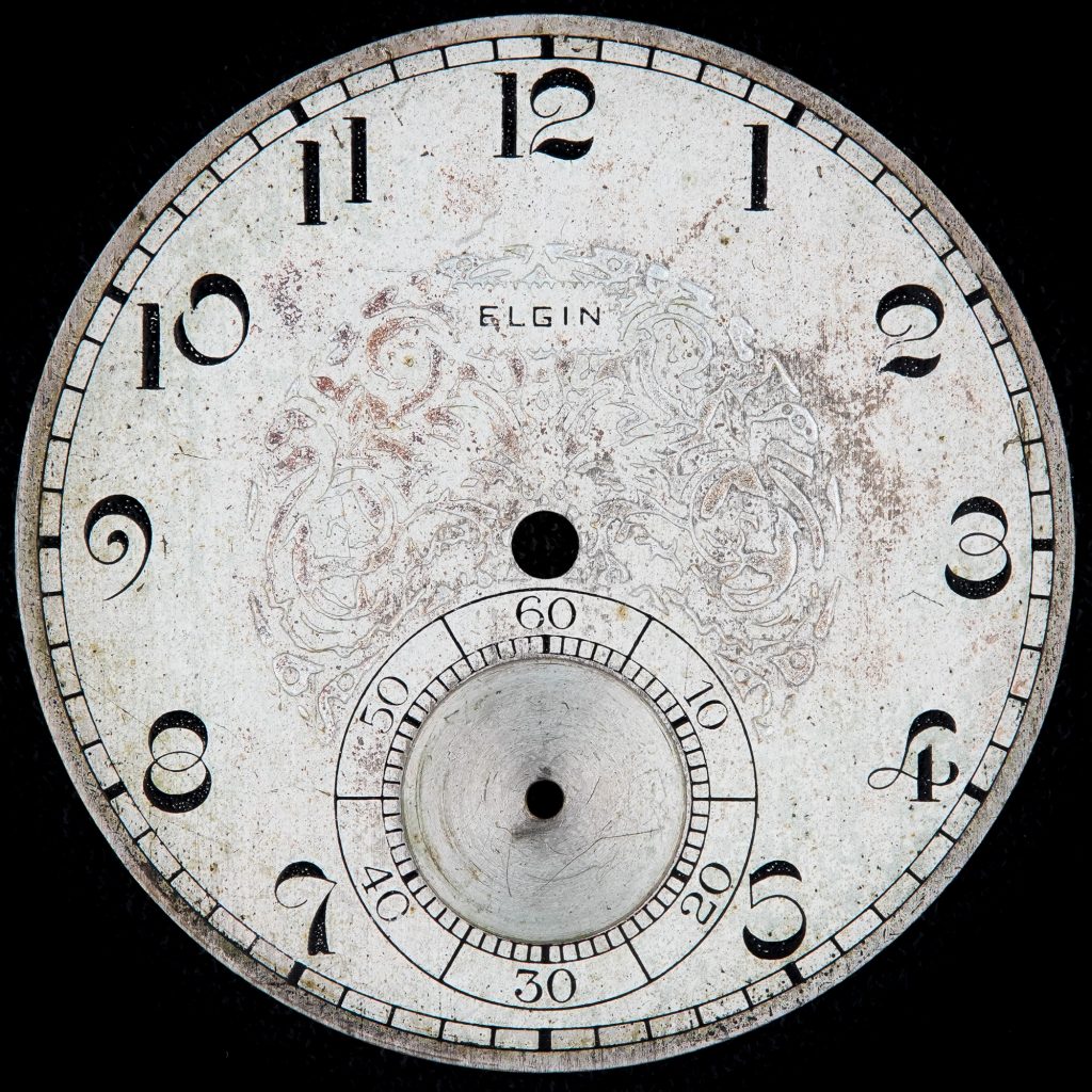 Elgin National Watch Company Metal Dial, c.1925