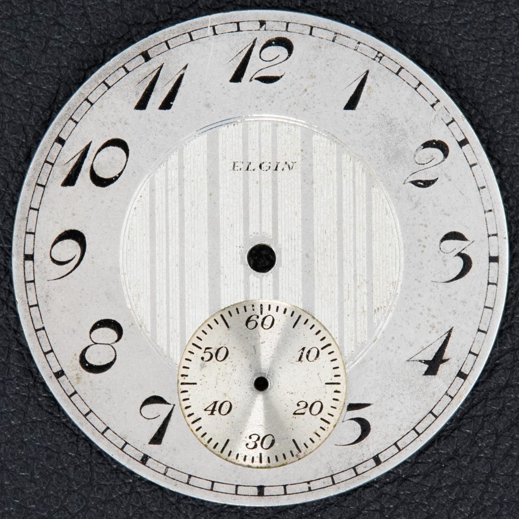 Elgin National Watch Company Metal Dial, c.1925