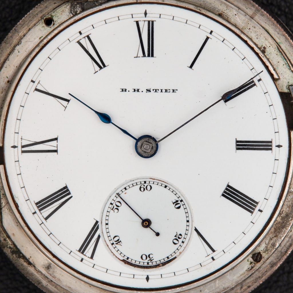 B.H. Stief Private Label Dial on Elgin Grade 55 Movement, c.1874.