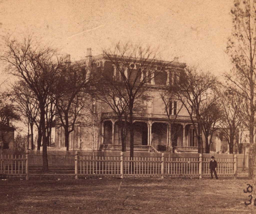 Mahlon D. Ogden Mansion After the 1871 Great Chicago Fire