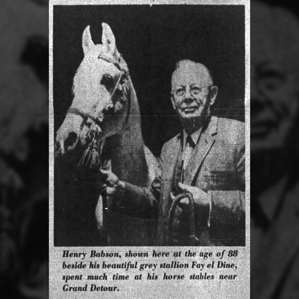 Henry B. Babson. The Daily Chronicle, October 29, 1970