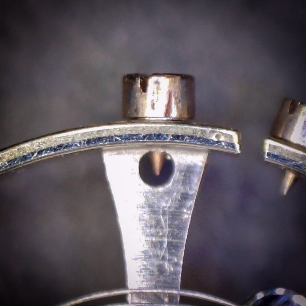 Closeup of the Bi-Metallic Palladium Alloy Balance Patented by Paillard, From a Grade No. 73 Non-Magnetic Watch Co. of America Movement, #65426