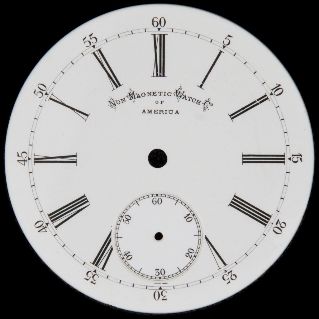 Non-Magnetic Watch Co. of America Enamel Dial