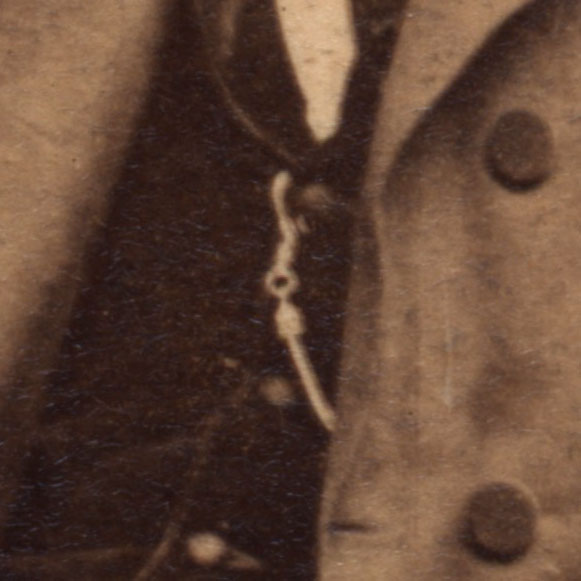 Closeup Showing Lincoln's Watch Chain