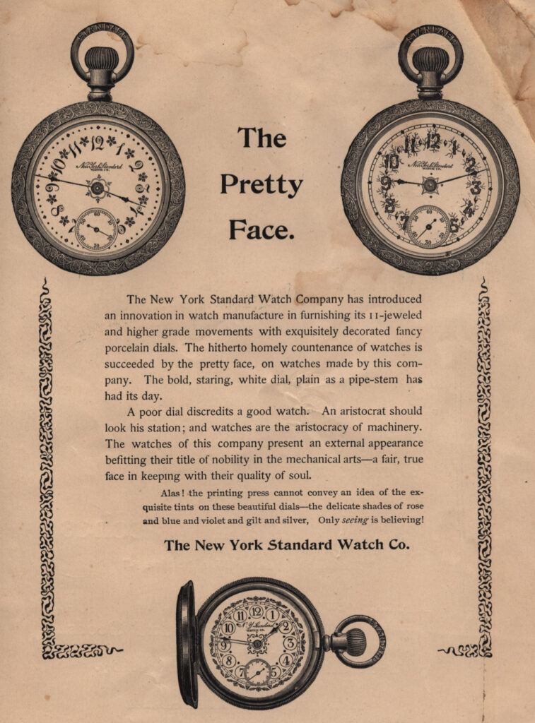 Excerpt from "The Story of My First Watch" Promotional Booklet Distributed by the New York Standard Watch Company, c.1894