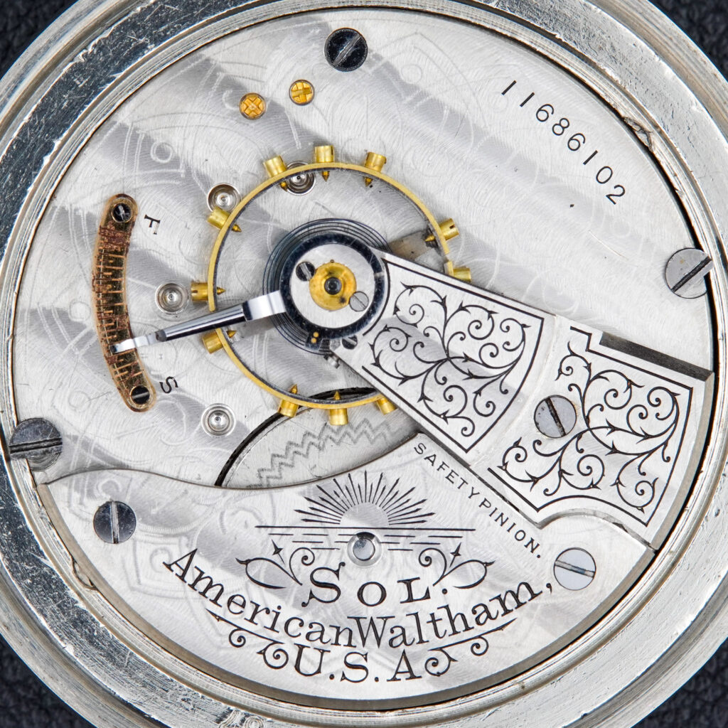 c.1902 "Sol" Watch Manufactured by Waltham and Sold by R.R. Fogel & Co. Movement #11686102