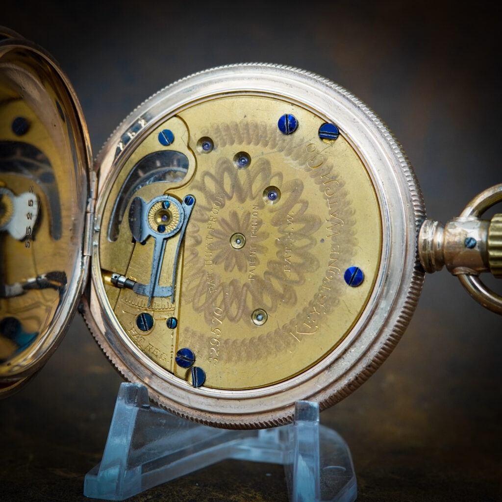 c.1887 Keystone Watch Co. Patent "Dust Proof" Watch: Movement