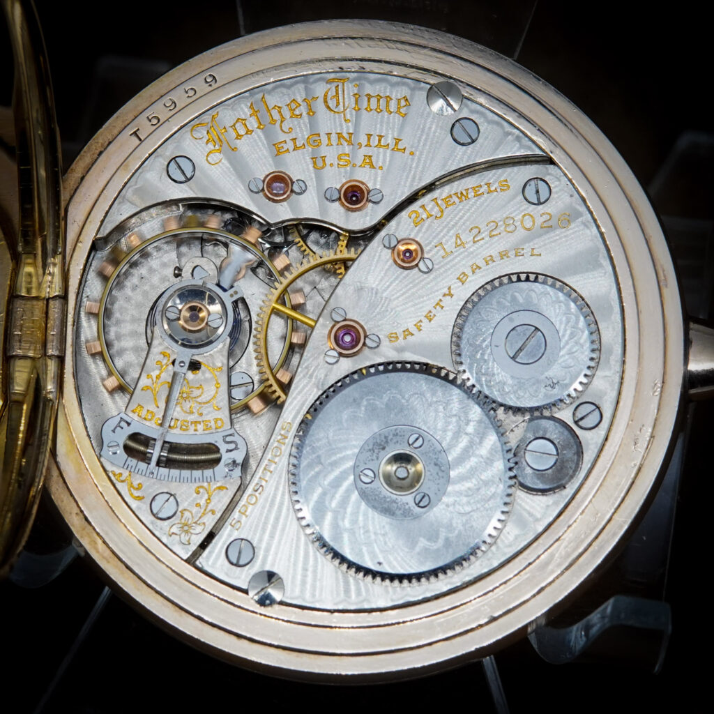 Elgin Grade 373 Father Time Watch: Movement