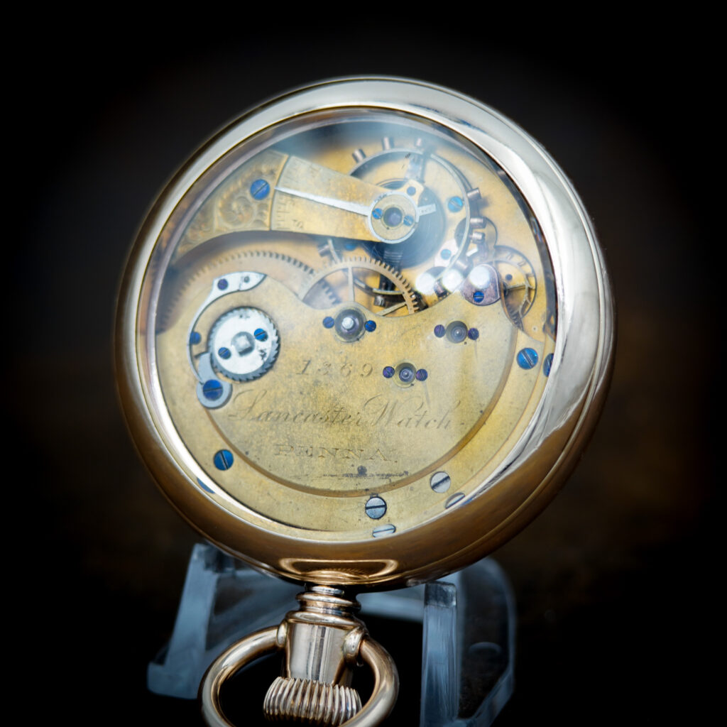 Adams & Perry No. 3 20-Jewel "Lancaster Watch" c.1876: Display Back