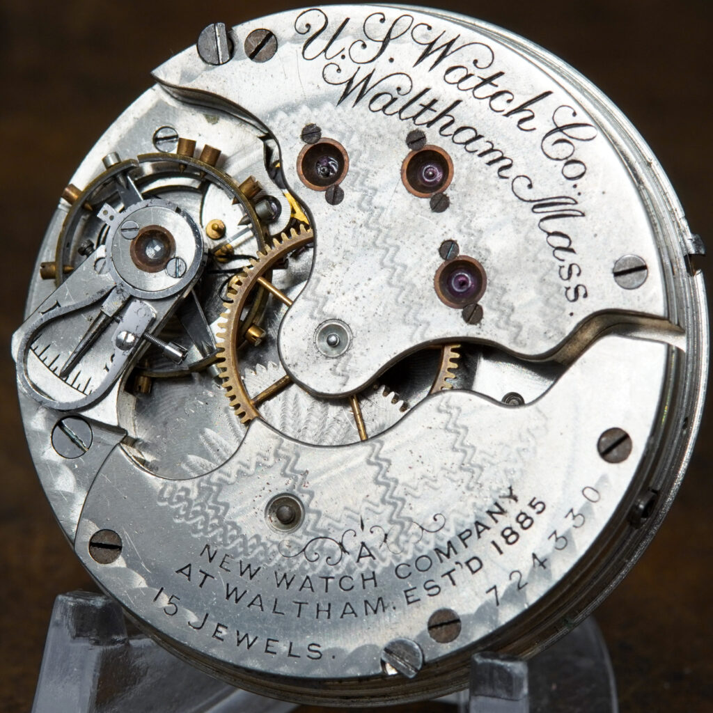 U.S. Watch Company Movement, Grade 105, 16-Size, Model 1895, #724330