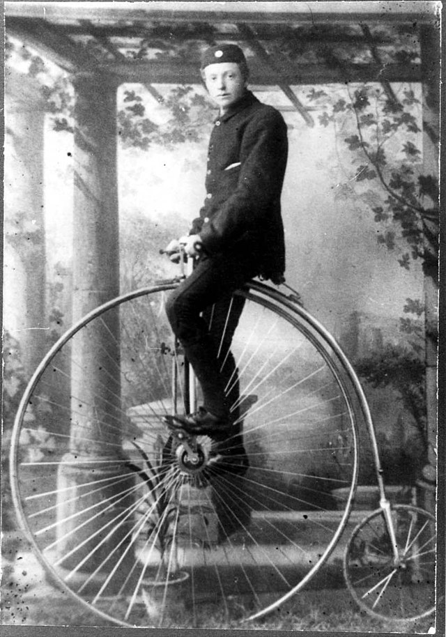 Penny-Farthing Bicycle, c.1881 - Image Courtesy of Wikimedia Commons