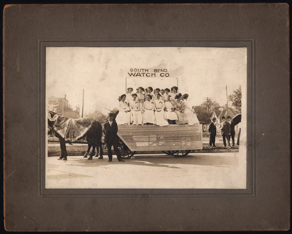 Women Workers from the South Bend Watch Company, Downtown South Bend, Indiana, c.1915