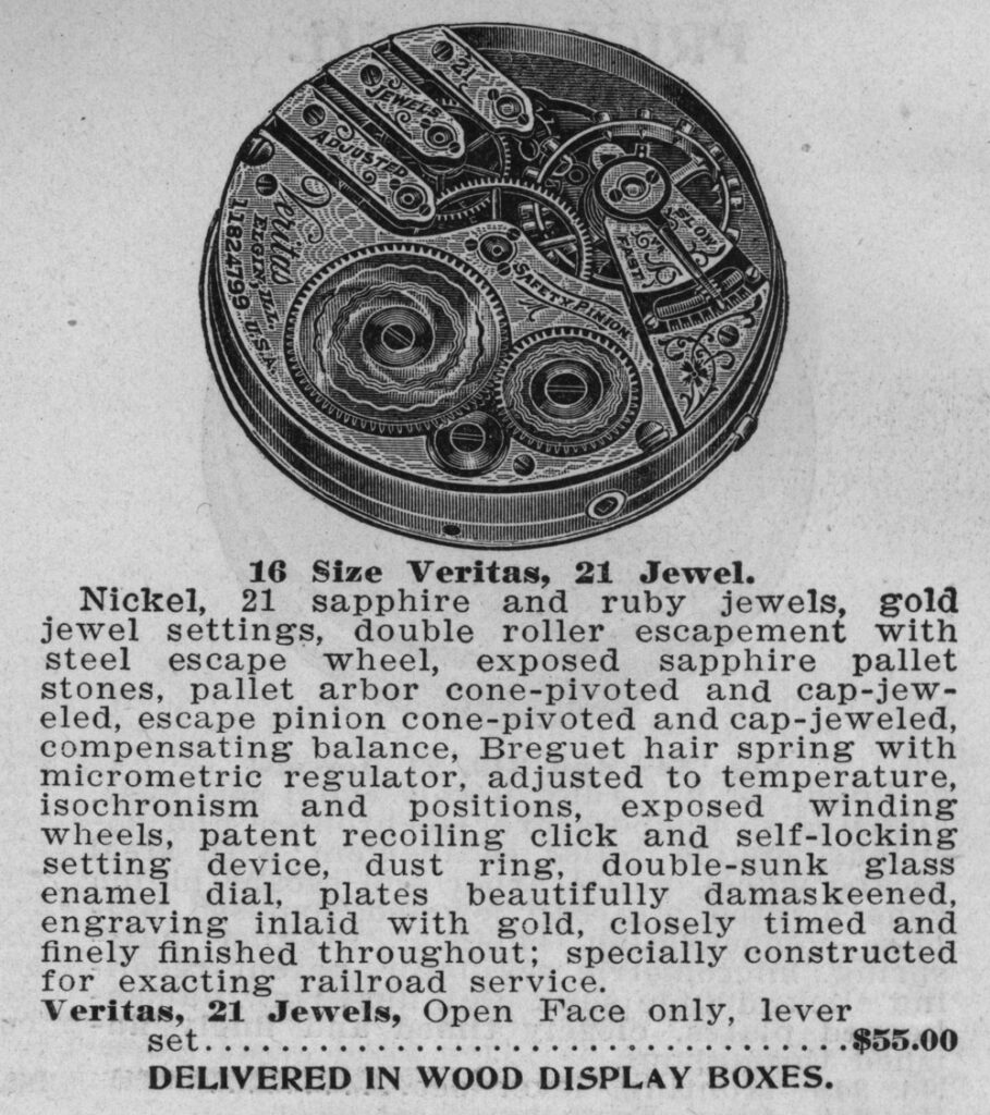 Excerpt from the 1908 A.C. Becken Catalog Promoting the No. 270 Veritas