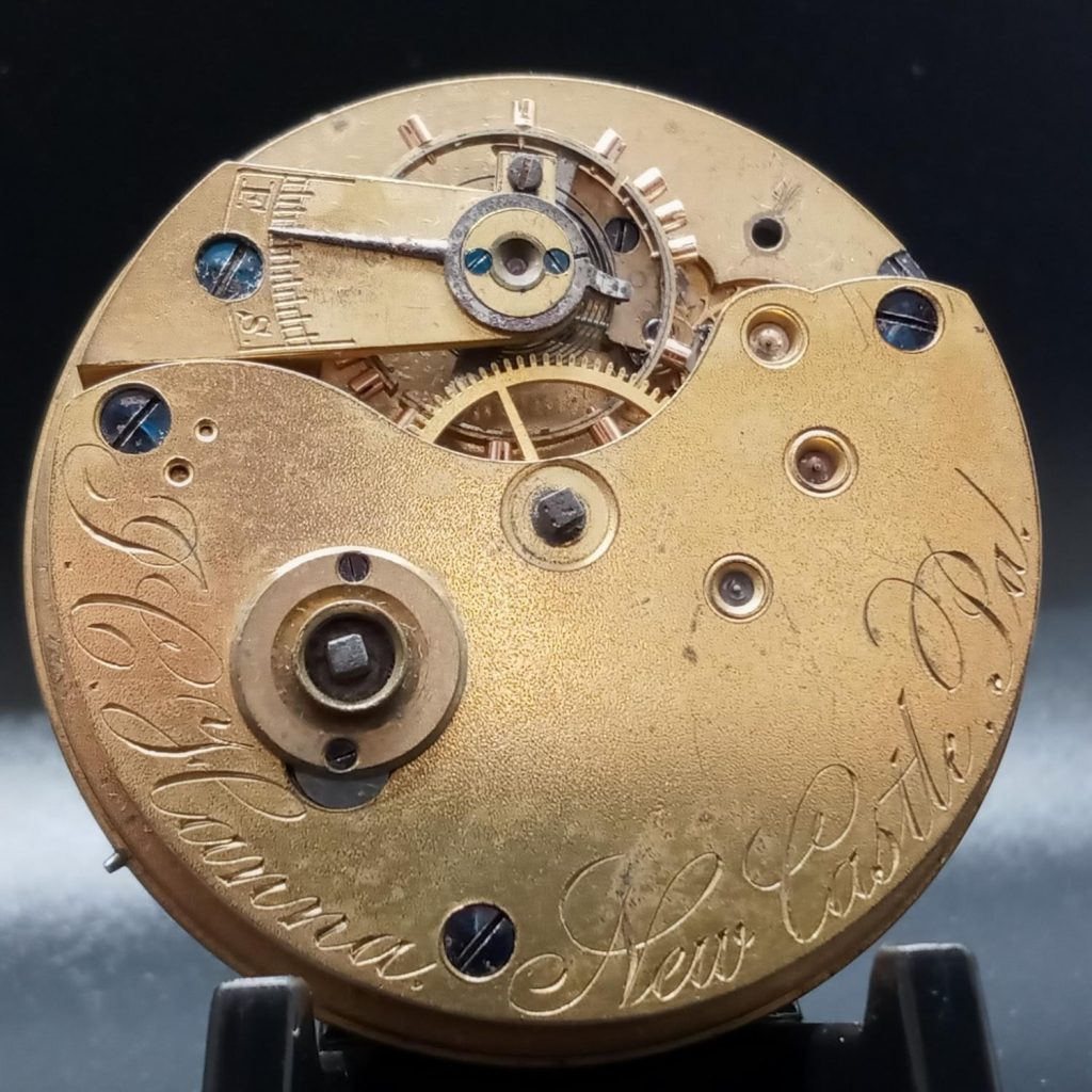 "J.C. Hanna - New Castle, Pa." Private Label Movement by the New York Watch Company (Marked Internally as #4157)
