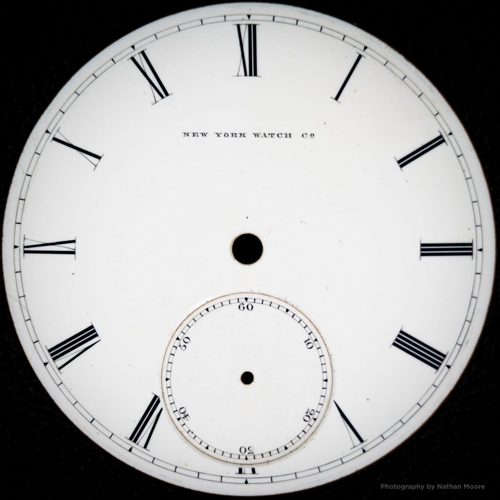 Early Single-Sunk New York Watch Co. Dial (From Movement #4608)