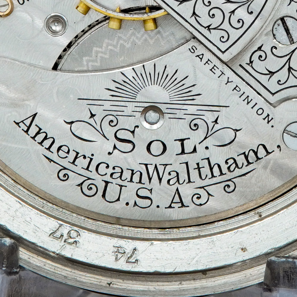 "Sol" Watch Manufactured by Waltham for R.R. Fogel