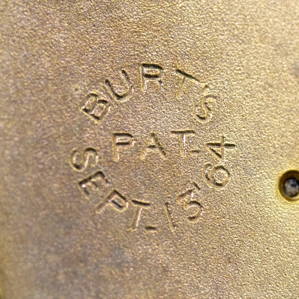 National Watch Company (Elgin) H.Z. Culver #1649 Marked "Burt's Pat. Sept. 13 '64" Underneath Top Plate