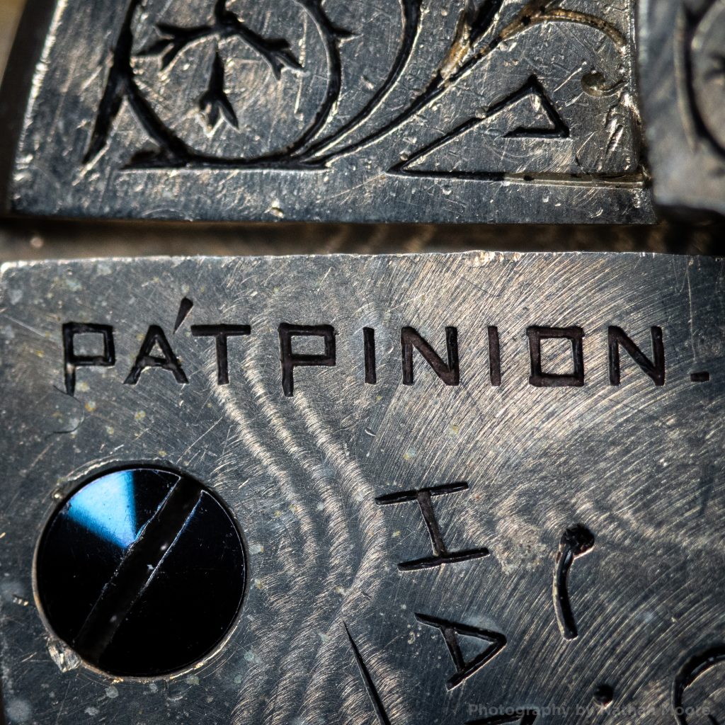 "Pat Pinion" Marking on Hampden Watch Movement