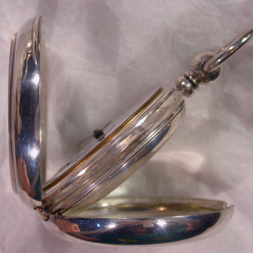 P.D.&K. Sterling Silver Case #6175 - Fitch "Beveled Invisible Centre"
