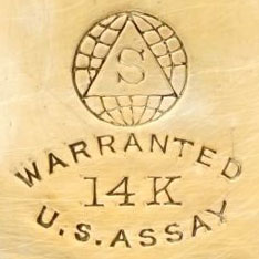 Solidarity Watch Case Co. Solid Gold 14K Case Mark