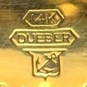 Dueber Solid 14K Gold Case with Stamped Markings (after c.1900)